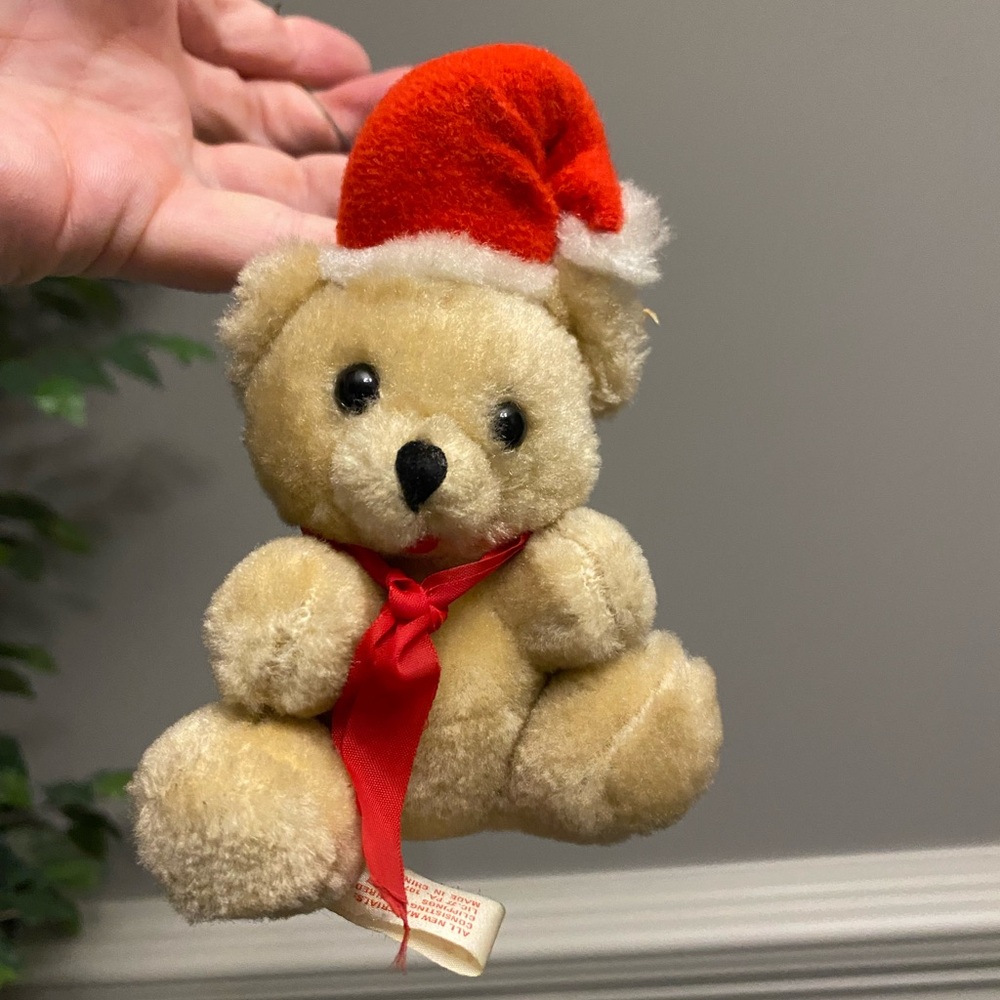 Vintage Christmas Fun World Vintage Teddy Plush